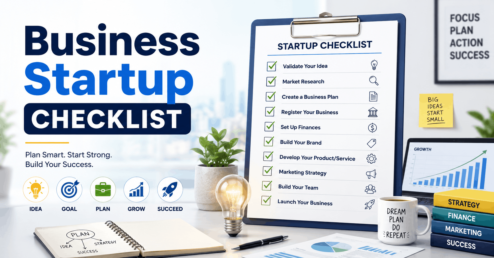 The Business Startup Checklist: What to Do Before, During, and After Launch