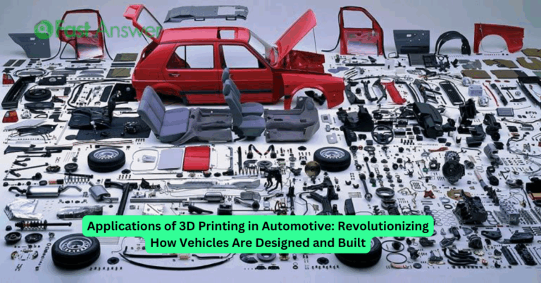 Applications of 3D Printing in Automotive: Revolutionizing How Vehicles Are Designed and Built