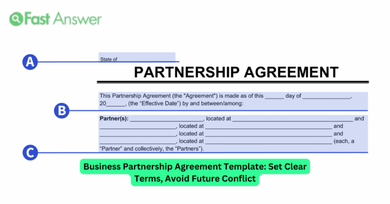 Business Partnership Agreement Template: Set Clear Terms, Avoid Future Conflict