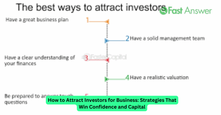 How to Attract Investors for Business: Strategies That Win Confidence and Capital