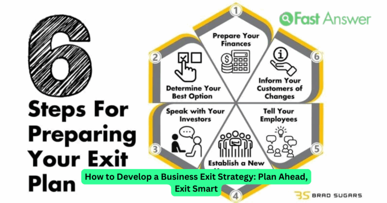 How to Develop a Business Exit Strategy: Plan Ahead, Exit Smart