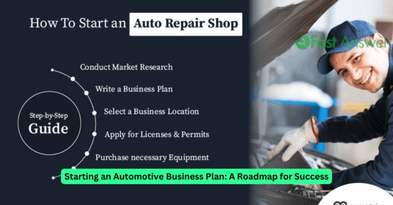 Starting an Automotive Business Plan: A Roadmap for Success