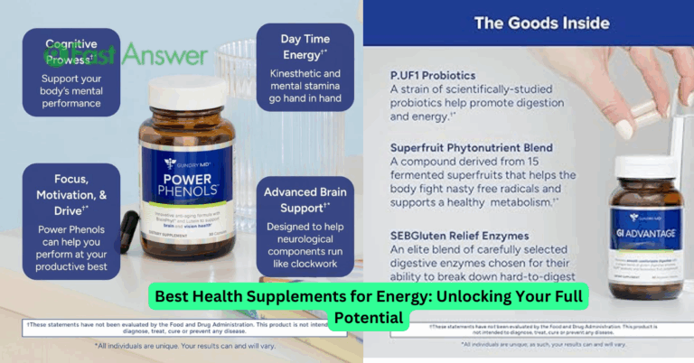 Best Health Supplements for Energy: Unlocking Your Full Potential