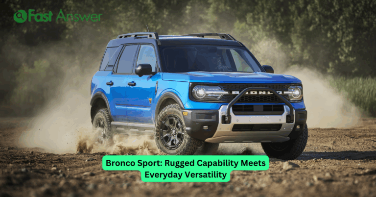 Bronco Sport: Rugged Capability Meets Everyday Versatility