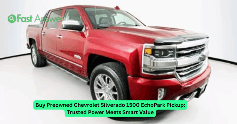 Buy Preowned Chevrolet Silverado 1500 EchoPark Pickup: Trusted Power Meets Smart Value
