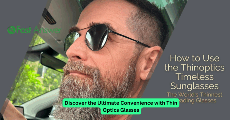 Discover the Ultimate Convenience with Thin Optics Glasses