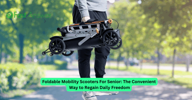 Foldable Mobility Scooters For Senior: The Convenient Way to Regain Daily Freedom
