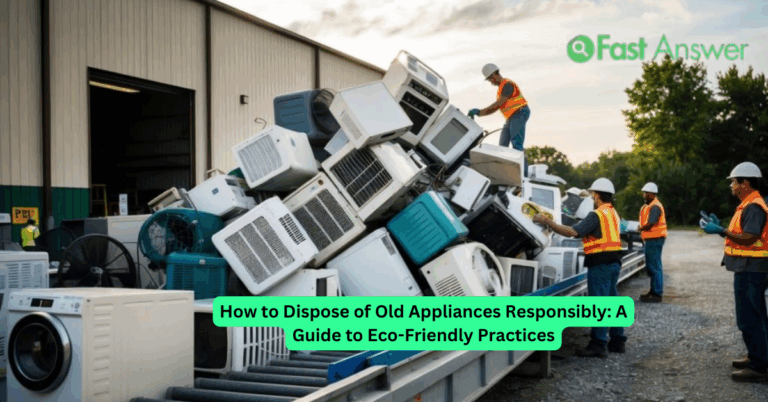 How to Dispose of Old Appliances Responsibly: A Guide to Eco-Friendly Practices
