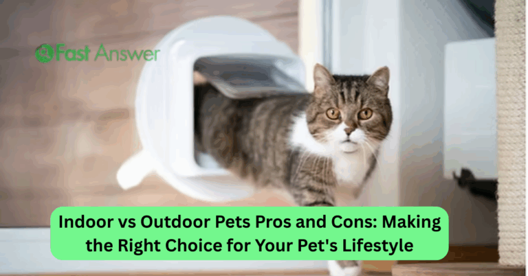 Indoor vs Outdoor Pets Pros and Cons: Making the Right Choice for Your Pet’s Lifestyle