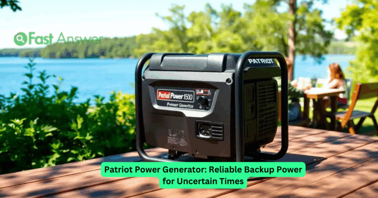 Patriot Power Generator: Reliable Backup Power for Uncertain Times