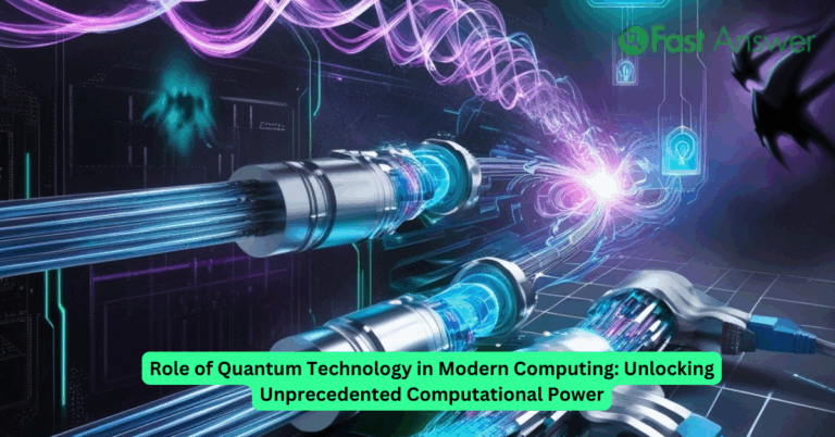Role of Quantum Technology in Modern Computing: Unlocking Unprecedented Computational Power