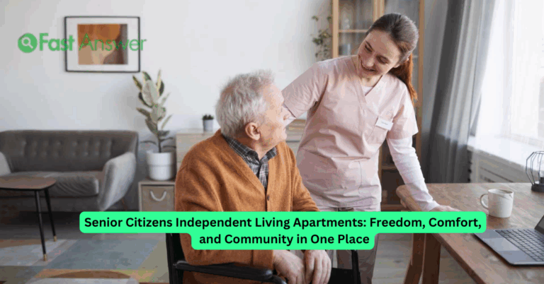 Senior Citizens Independent Living Apartments: Freedom, Comfort, and Community in One Place