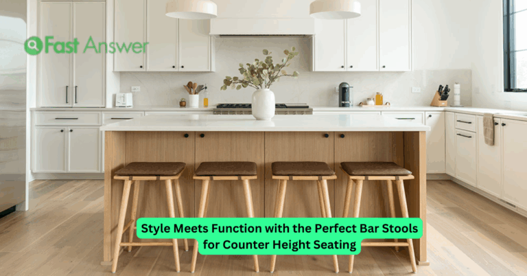 Style Meets Function with the Perfect Bar Stools for Counter Height Seating