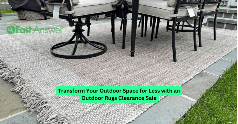 Transform Your Outdoor Space for Less with an Outdoor Rugs Clearance Sale