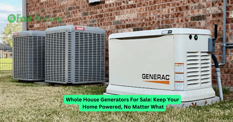 Whole House Generators For Sale: Keep Your Home Powered, No Matter What