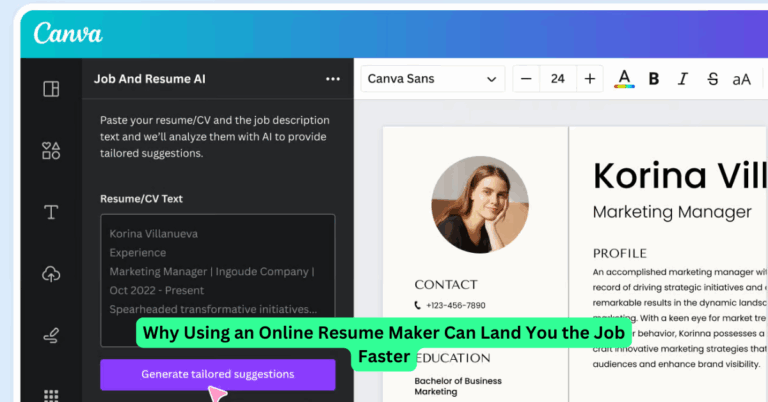 Why Using an Online Resume Maker Can Land You the Job Faster