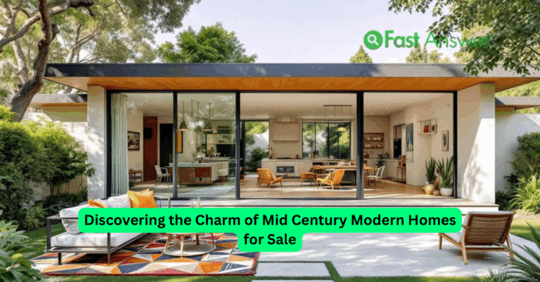 Discovering the Charm of Mid Century Modern Homes for Sale
